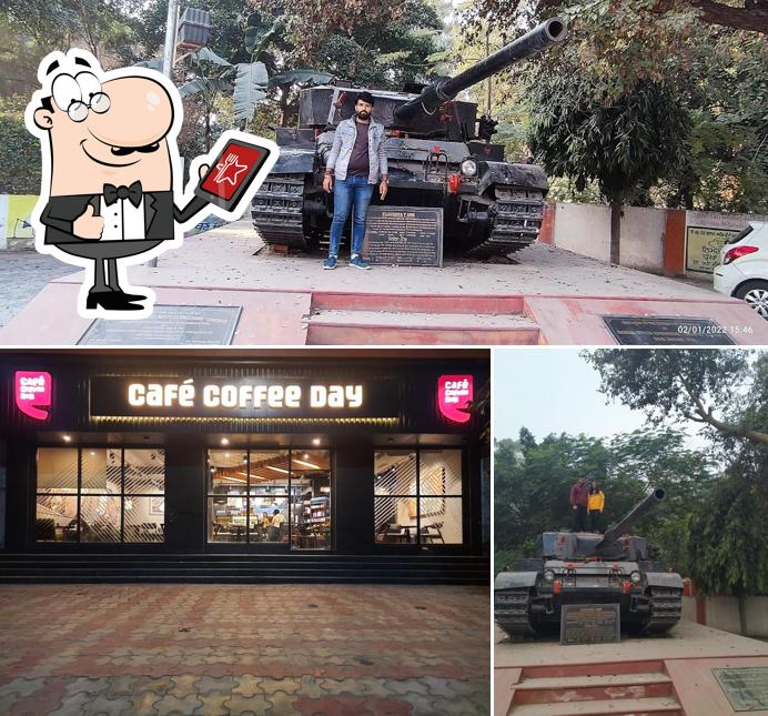 The exterior of Café Coffee Day