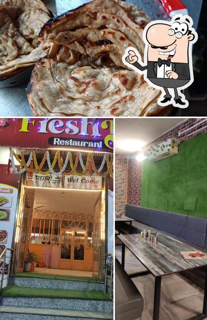 Take a look at the photo depicting interior and food at Fresh Bite