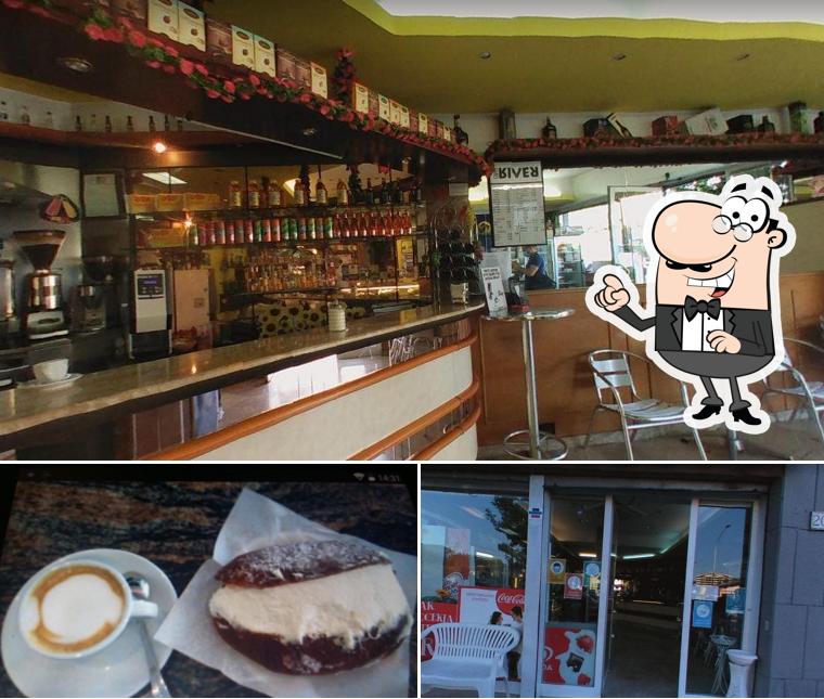 La immagine di interni e cibo da Bar Pasticceria Da Sara
