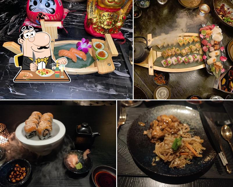 Food at FAR & EAST Asian Brasserie