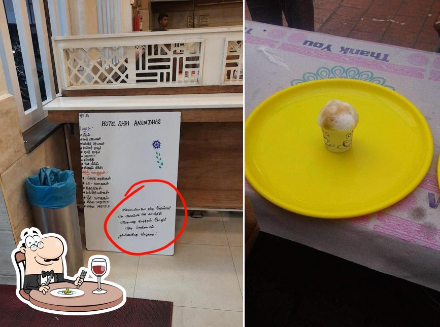 Food at Hotel Shri Anandhas