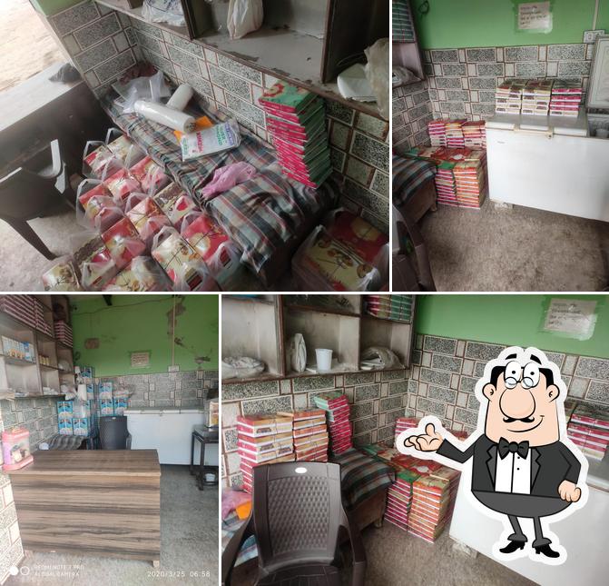 The interior of Yadav Rasgulla Bhandar