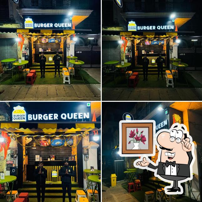The interior of Burger Queen