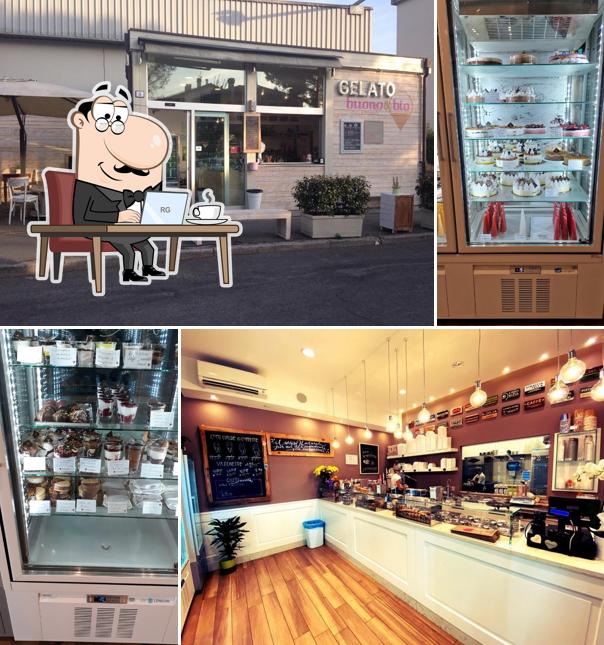 Dai un'occhiata agli interni di Buono & Bio Gelato