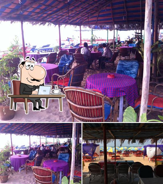 The interior of Fawlty Towers Beach Shack