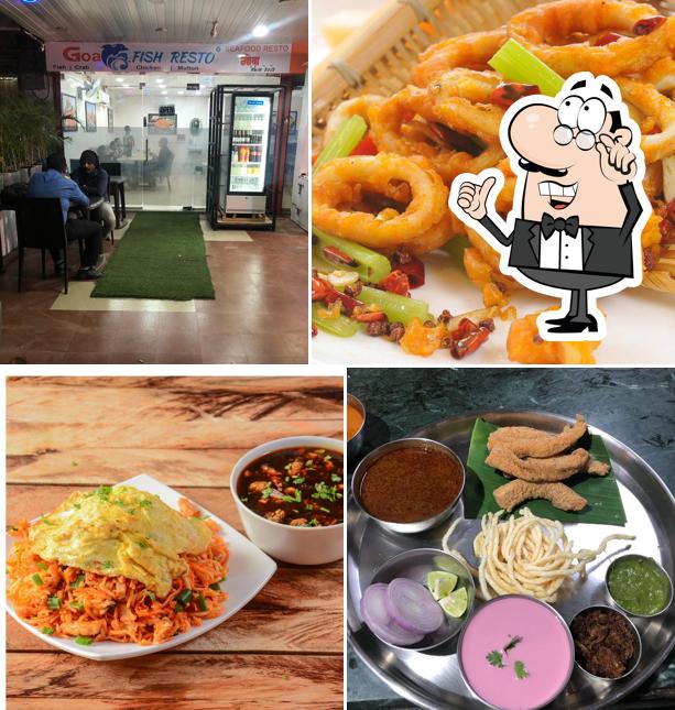 The interior of Goa Fish Resto