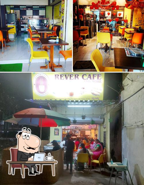 The interior of Rever cafe ,Best Pure Vegetarian food