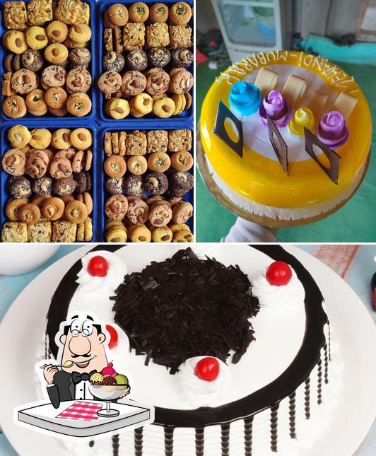 SALEEM BAKERY serves a selection of sweet dishes