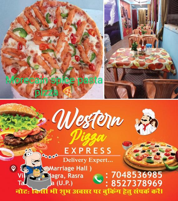 Food at Western Pizza Express