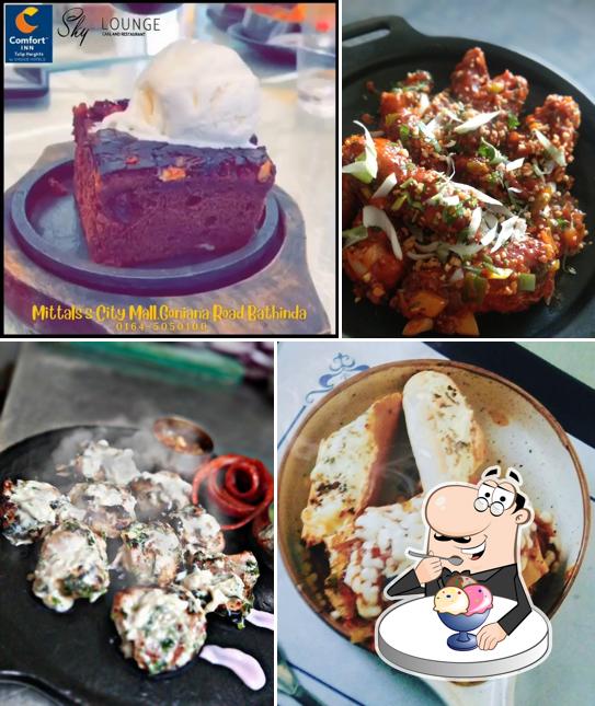 Sky Lounge Cafe' & Restaurant serves a selection of sweet dishes