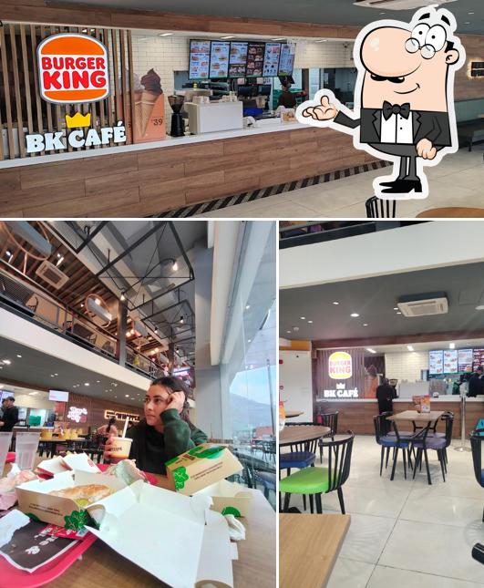 The interior of Burger King