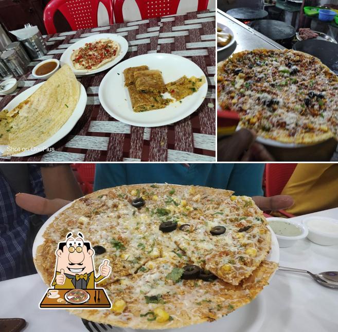 Try out pizza at Dosa Hub