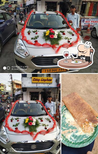 The picture of food and exterior at Dosa Palace