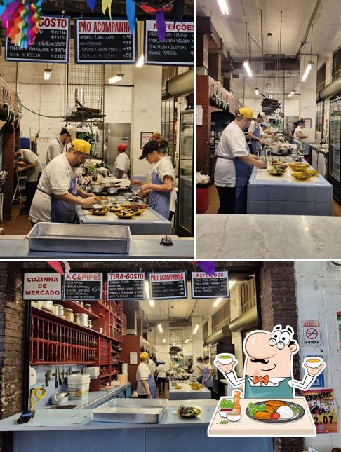 Esta é a imagem apresentando comida e interior no Cozinha Tupis e Distribuidora Goitacazes