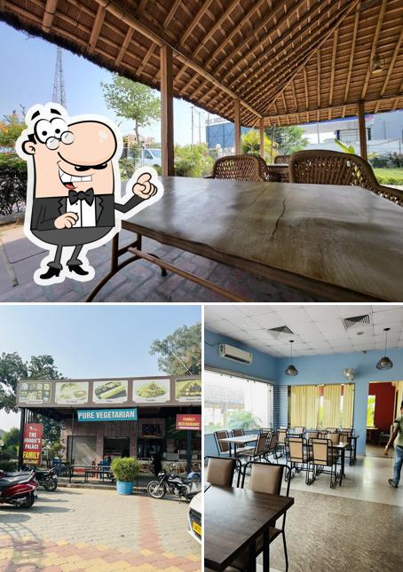 The restaurant's interior and exterior