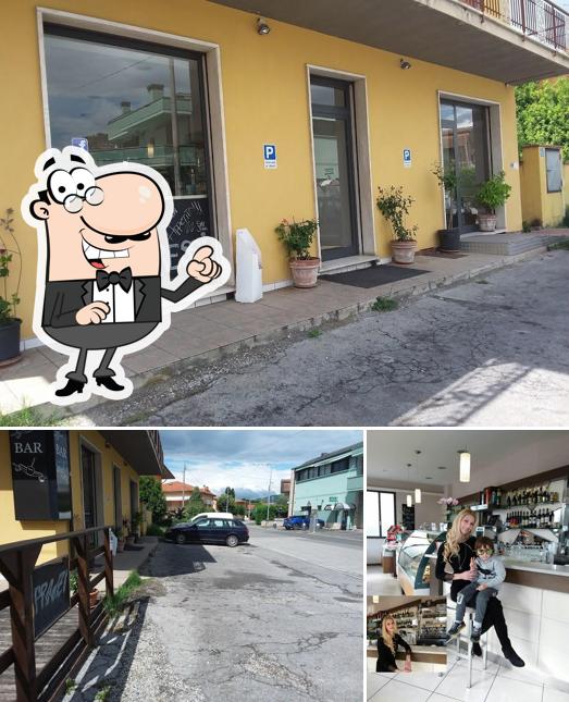 La esterno e bancone da bar del ristorante