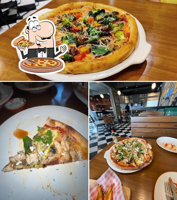 Pick pizza at Jamie Oliver's Pizzeria