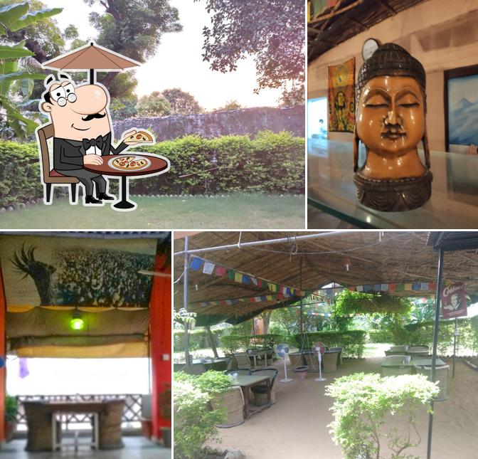 Enjoy the view outside Om Shiva Garden Restaurant