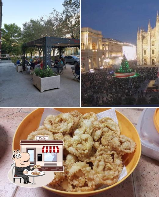 La foto della esterno e cibo di BAR GELATERIA DOLCI VOGLIE