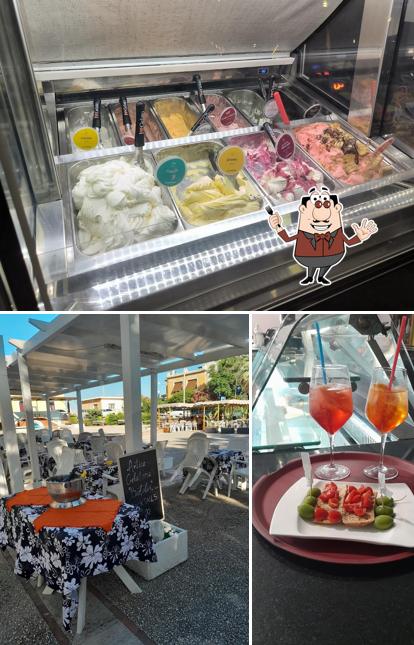 La cibo e esterno del ristorante