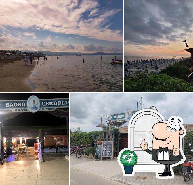 Gli esterni di Cerboli Osteria del Mare