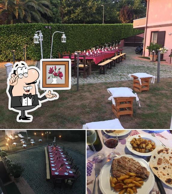 La foto della interni e vino di Rustic House Gradara
