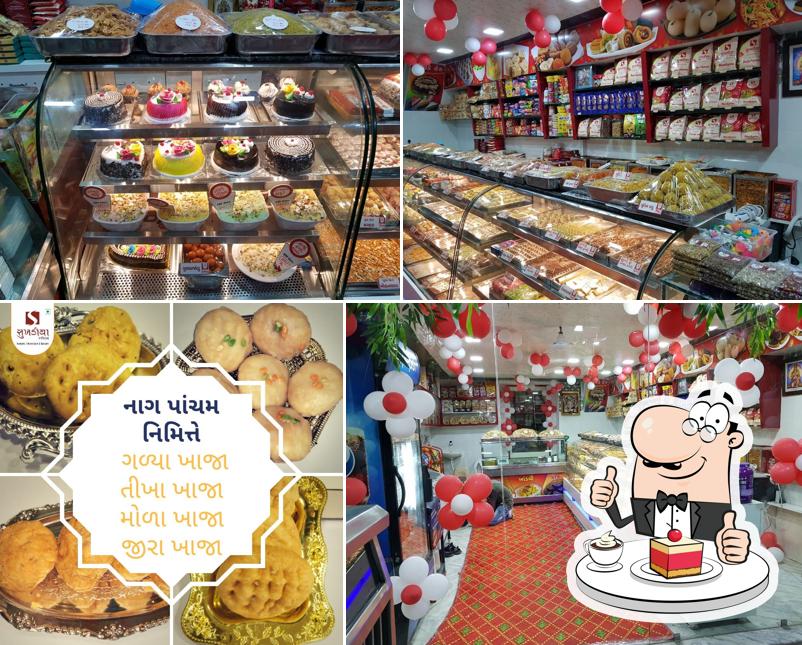 Sukhadiya Sweets serves a variety of sweet dishes