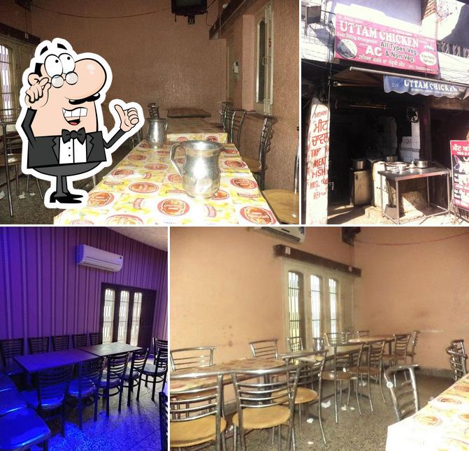 The interior of Uttam Chicken