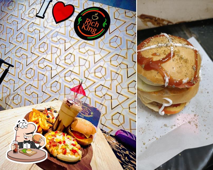Order a burger at Richking Cafe
