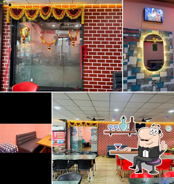 The interior of Shree Krishna Restaurant Valsad