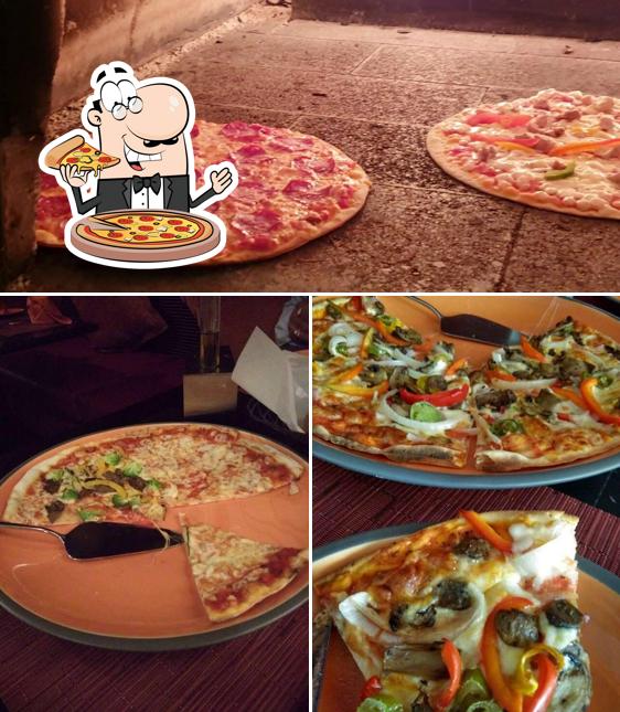 Get pizza at Prego