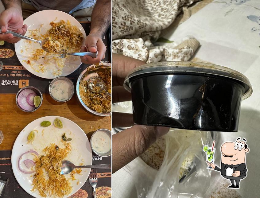 Enjoy a beverage at Bikkgane Biryani