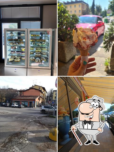 La immagine di esterno e cibo da Gelateria K2