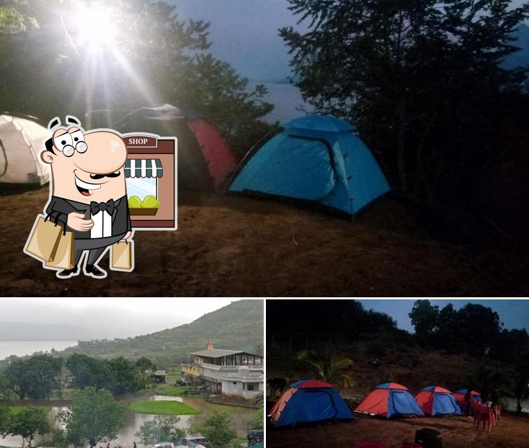 Check out the outside part of Pawna Lake Camping Lohagad restaurant and Boating