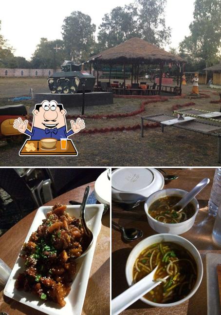 This is the image showing food and exterior at Pind Punjabi