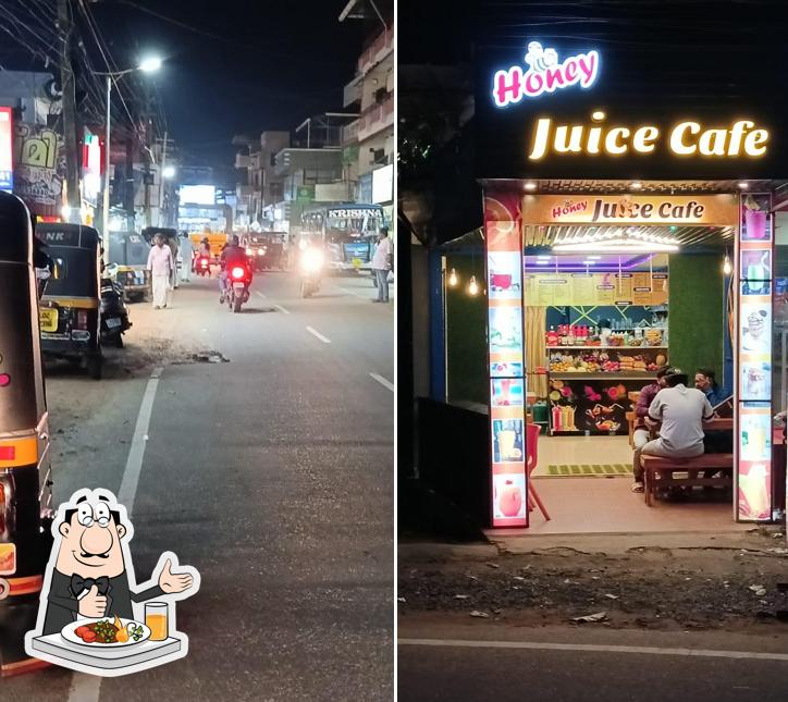 Food at Honey juice cafe