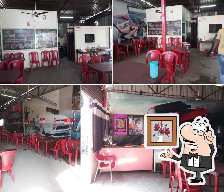 The interior of Hotel Lalaji Veg & NonVeg