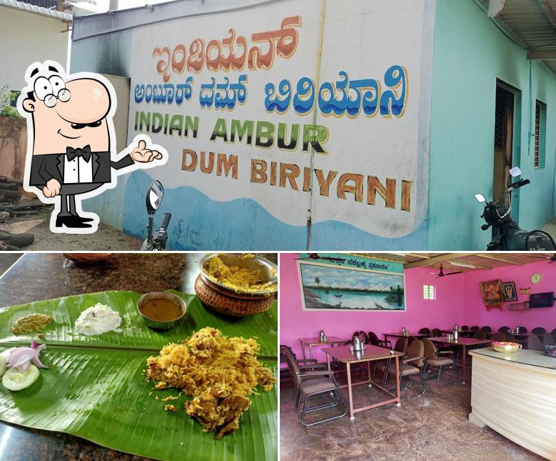 The interior of Indian Ambur Dum Biriyani
