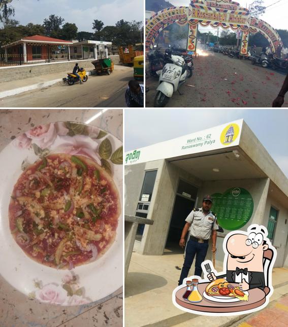 Try out pizza at Indira Canteen - Ramaswamipalya (Chinnappa Garden, Ward No.62)