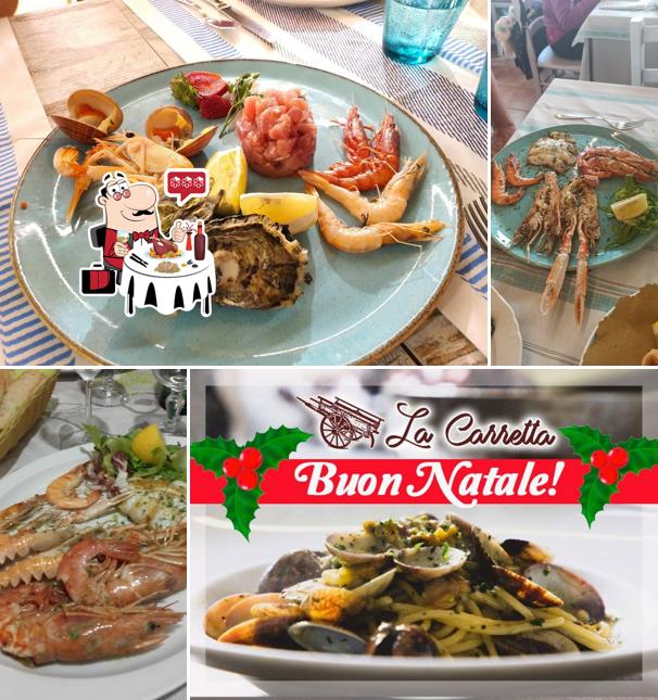 La Carretta Ristorante di Pesce Santa Severa offre un'ampia selezione di piatti di mare