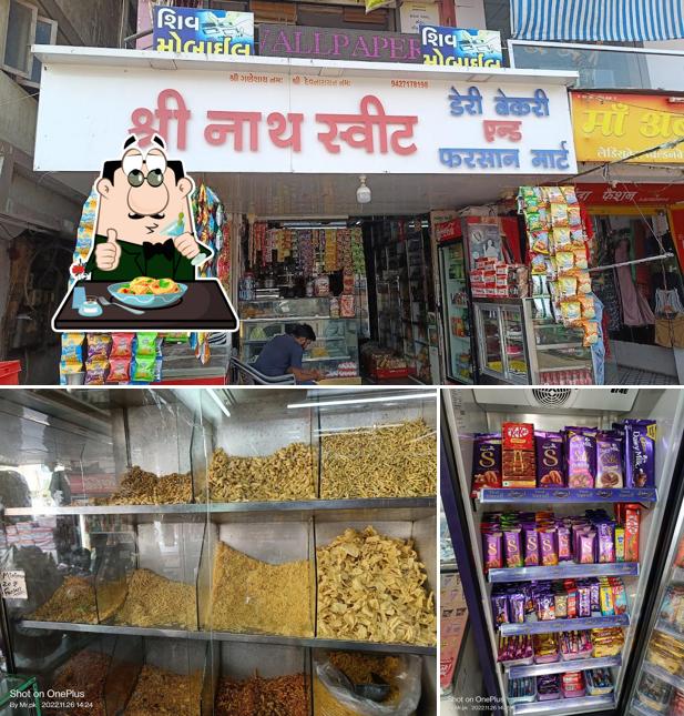 Among various things one can find food and exterior at Shreenath sweet Dairy and bakery
