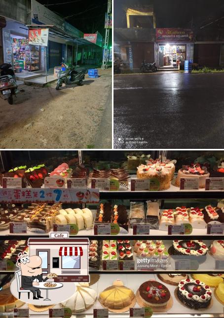 This is the image displaying exterior and cake at Vishnu Bakery