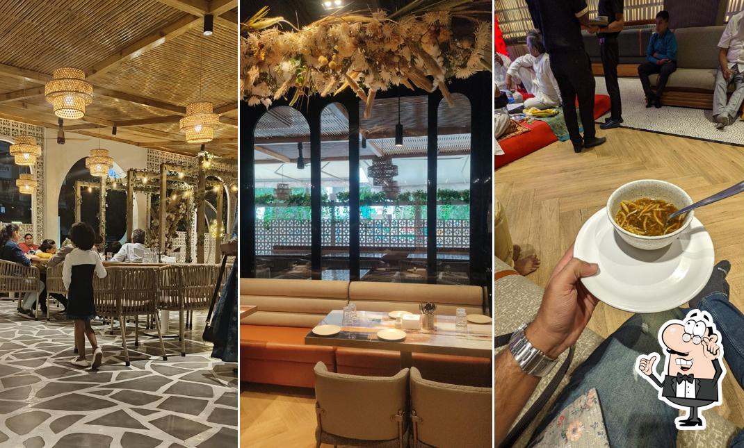 The interior of The Saffron Saga Restaurant