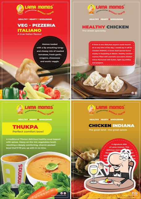 Food at Lama Momos