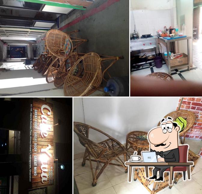 The interior of Cafe Yuva