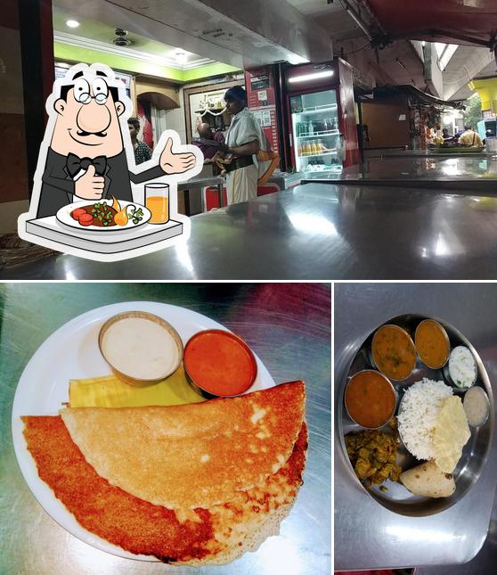 Take a look at the image showing food and interior at Aishwarya Upahar