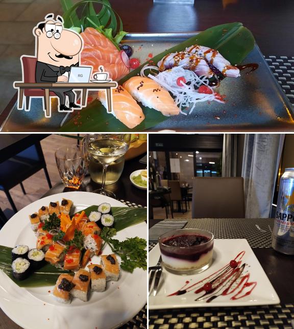 La foto della interni e cibo di Kita japanese restaurant
