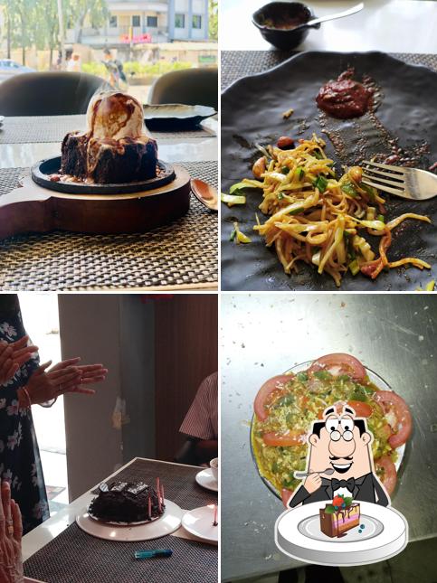 Chocolate cake at Green Leaf Restaurant