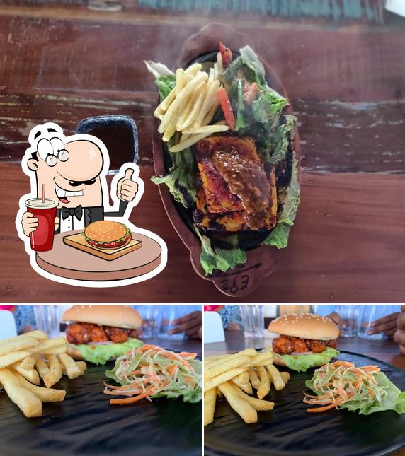 Get a burger at Brewberri