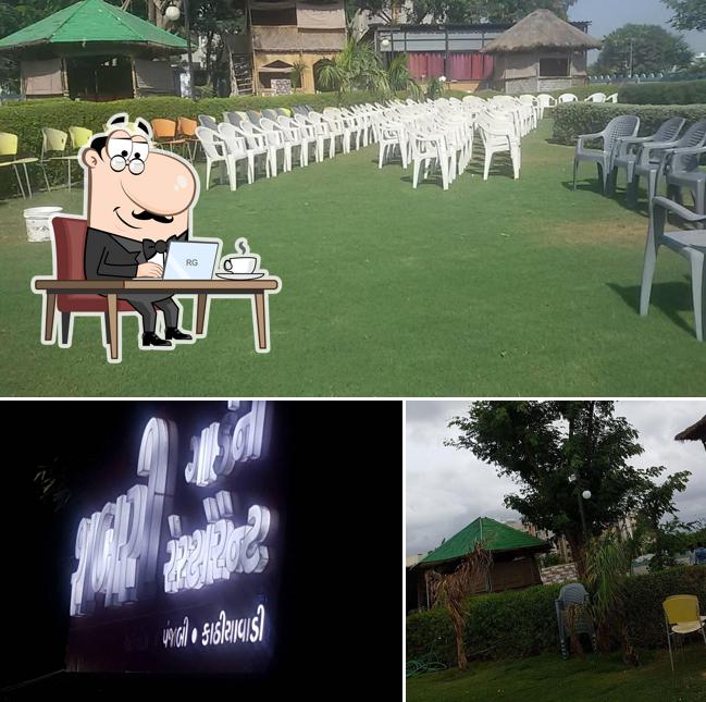 The interior of Shabri garden restaurant